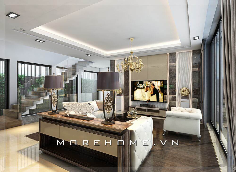 Thiết kế nội thất chung cư tân cổ điển sẽ được đẹp tinh tế từ đồ nội thất đến đồ trang trí tạo nên không gian sang trọng và cuốn hút Thiết kế biệt thự
