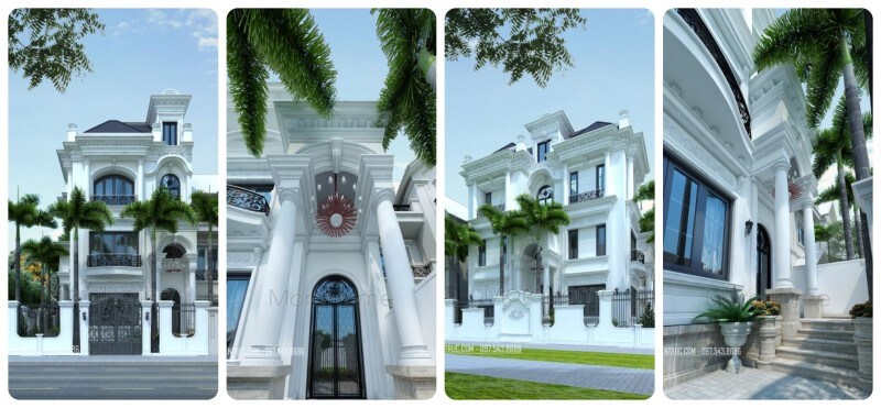 Thiết kế kiến trúc dinh thự sang trọng tại hà nội