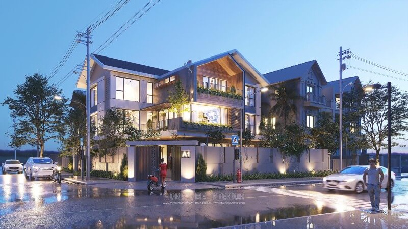 Mẫu thiết kế kiến trúc biệt thự cao cấp đẹp và đẳng cấp được hoàn thiện bởi KTS Morehome